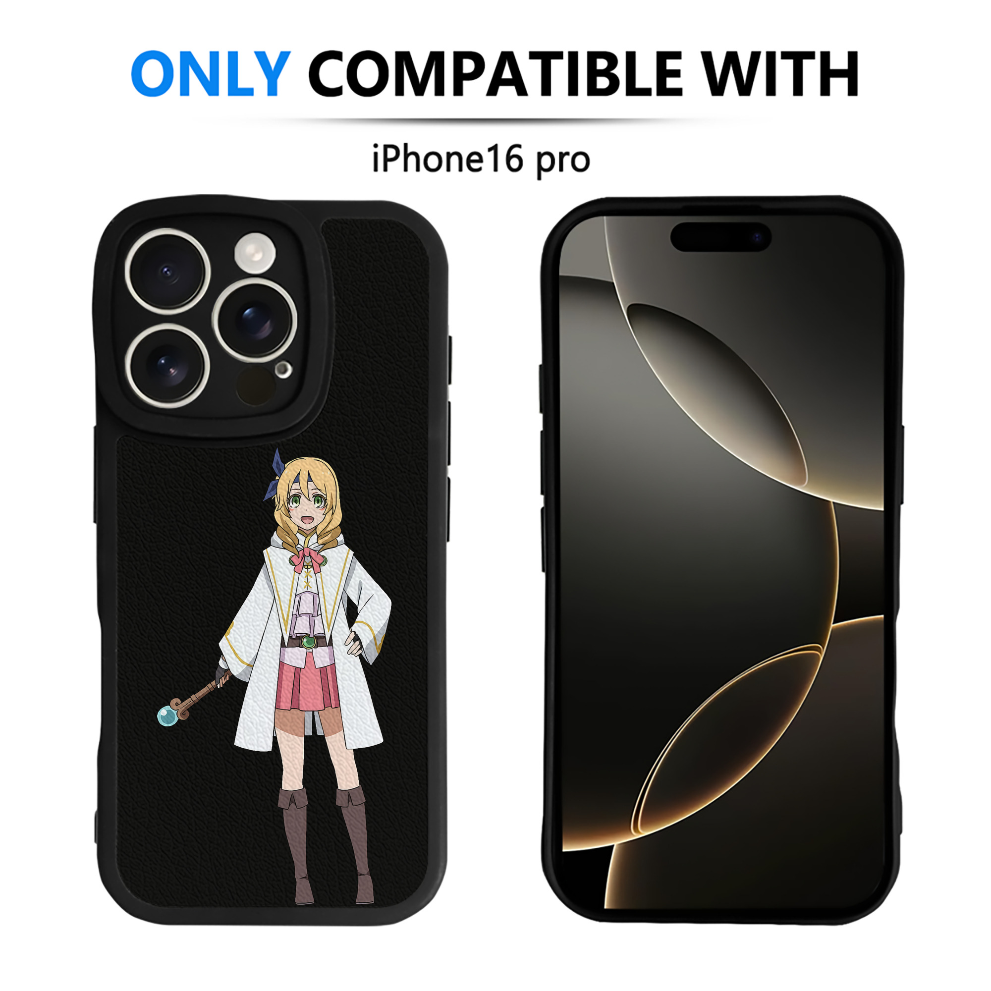 （画像用） 転スラ Regarding Reincarnated to Slime 【iPhone 16シリーズ対応】シリコンスマホケース（レザー調） 材質：シリコン